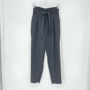 H&M High Rise Paperbag Tie Waist Dress Pants Size 0